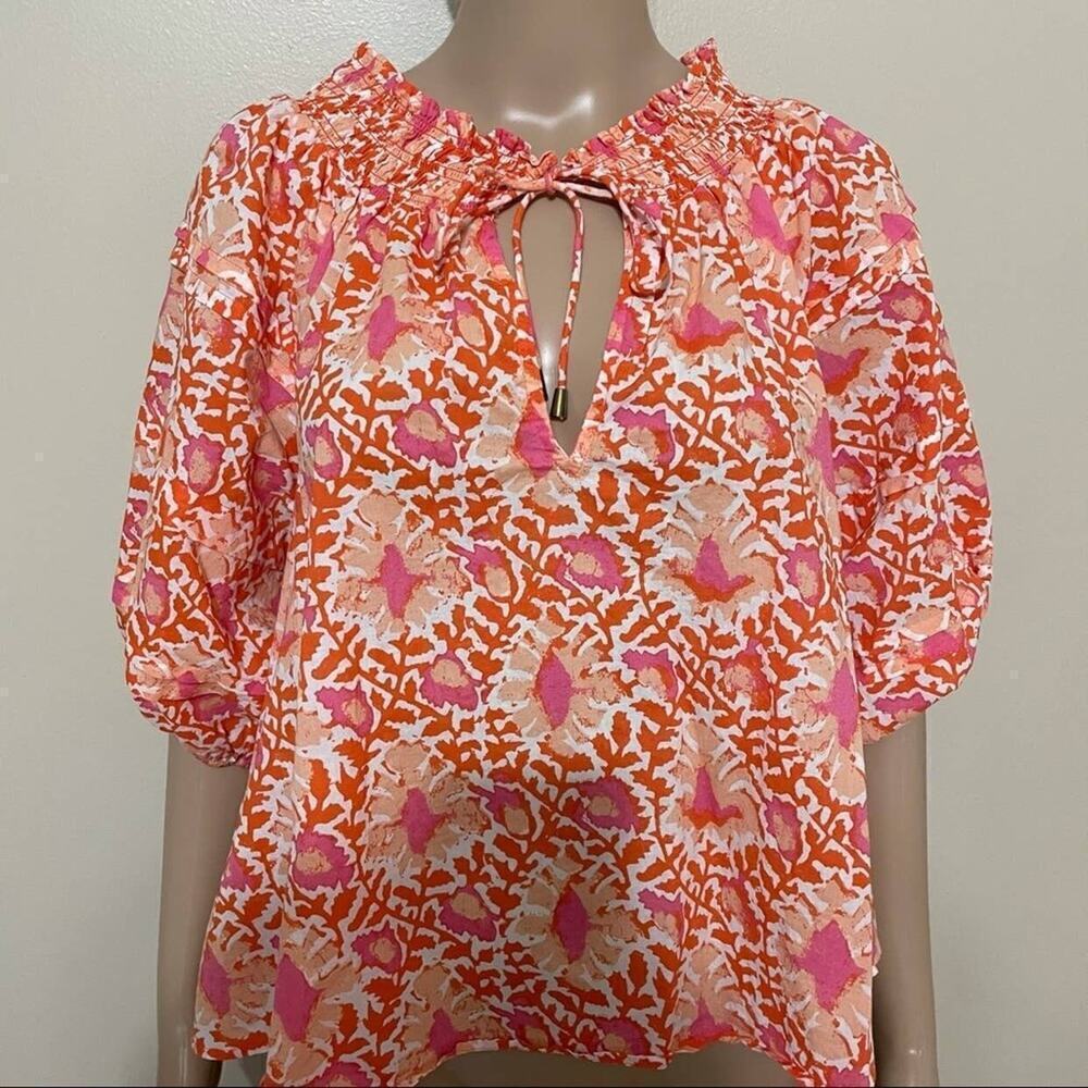 Free People Willow Printed Blouse Size XSmall​ - Picture 5 of 10